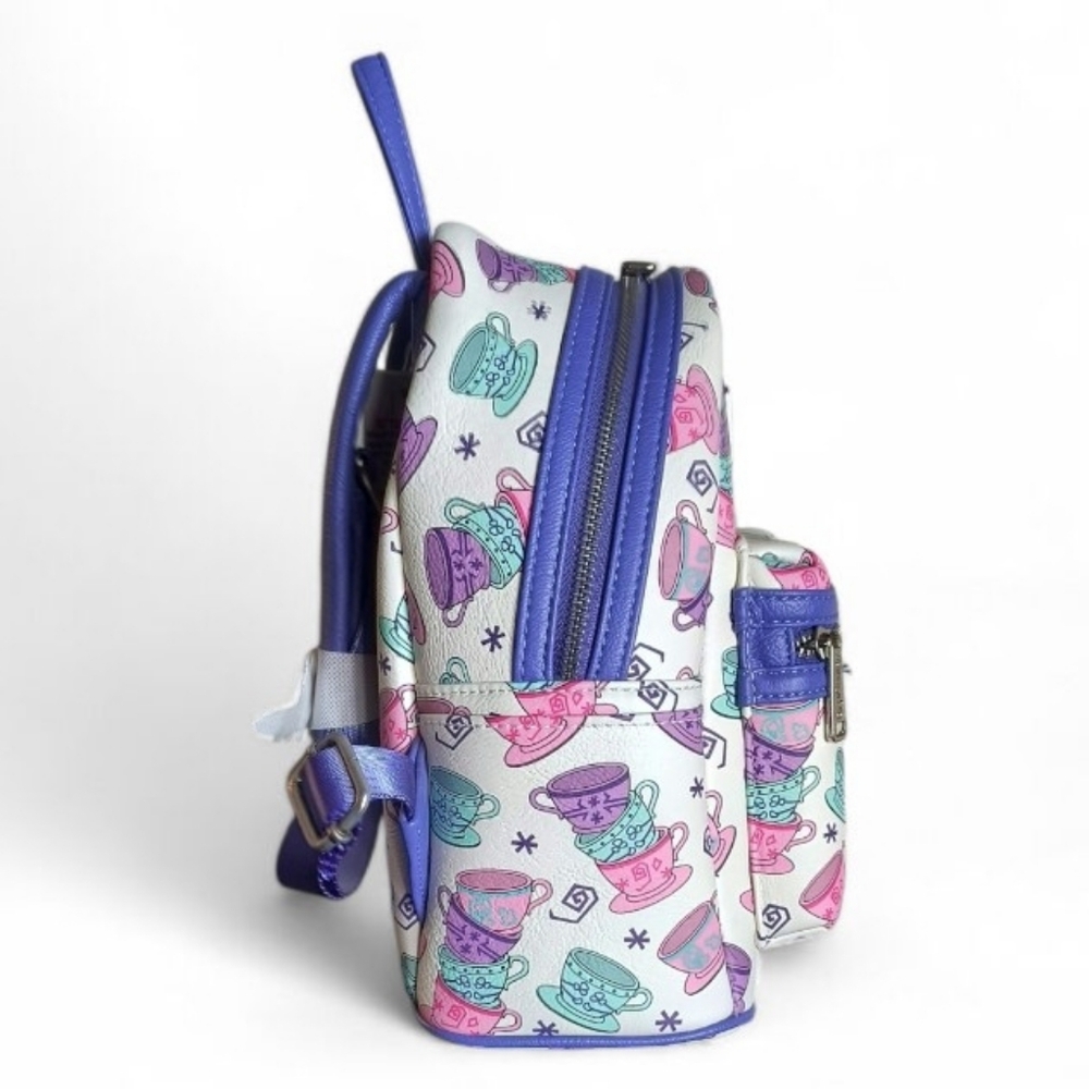 Loungefly Disney Parks Alice In Wonderland Mad Tea Party Mini Backpack - Picture 2 of 9
